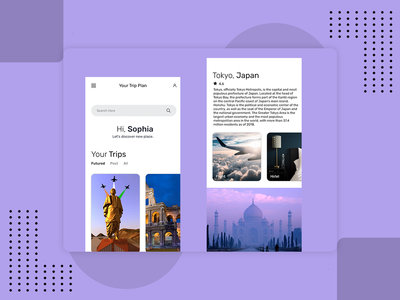 世界之旅UI设计(World Trip UI Design)