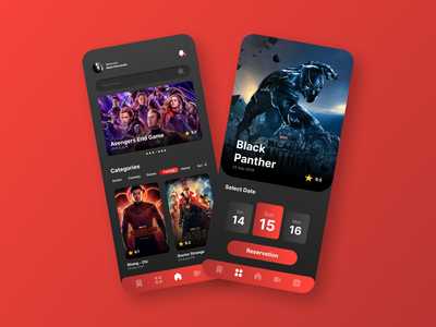 用于电影预订的 UI 移动应用程序(UI Mobile App For Movie Reservation)