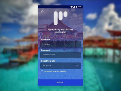 注册页面应用(Sign up page app)