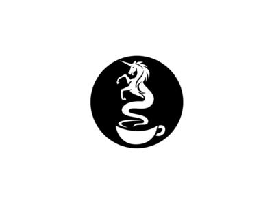 独角兽咖啡烟杯复古圆圈(Unicorn Coffee Smoke Cup Retro Circle)