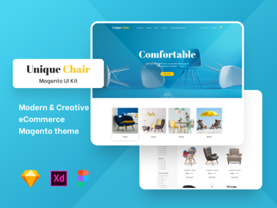 独特的椅子商店基于 Magento 的 UI(Unique Chairs Store Magento Based UI)