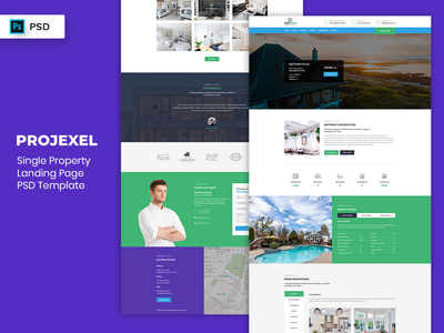 单一属性登陆页面 PSD Template-02(Single Property Landing Page PSD Template-02)