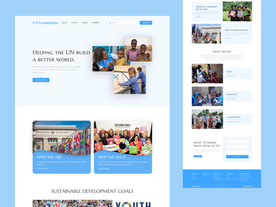 联合国登陆页面(United Nation Landing page)