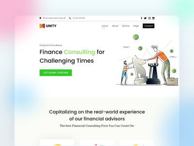 Unity 业务登陆页面设计。(Unity Business landing Page Design.)