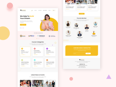 大学网页模板(University Web Template)