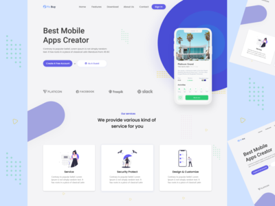Apps Creator 网页登陆页面(Apps Creator Web Landing Page)