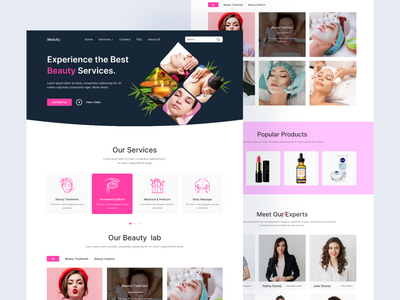 美容治疗登陆页面(Beauty Treatment Landing Page)