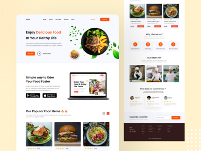 送餐登陆页面(Food Delivery Landing page)