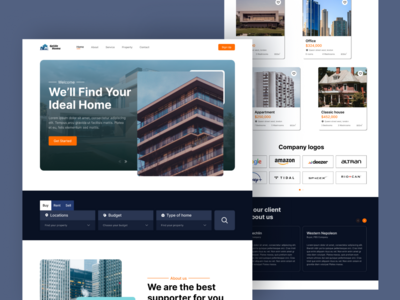 房地产网站登陆页面(Real Estate Website Landing Page)