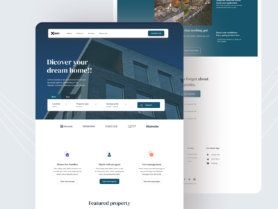 房地产 - 登陆页面(Real Estate - Landing page)
