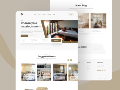 酒店客房预订 - 登陆页面(Hotel Room Booking - Landing Page)