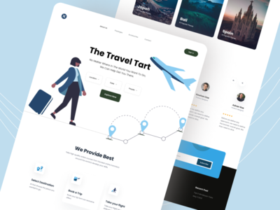 旅行社 - 登陆页面(Travel agency -Landing page)