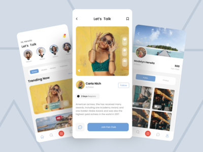 影响者探索 - App ui(Influencer  Exploration - App ui)