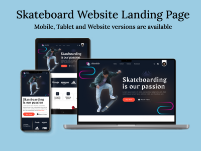 滑板网站设计(Skateboard Website Design)