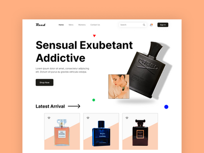 香水登陆页面(Perfume Landing Page)