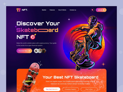 滑板 NFT 登陆页面(Skateboard NFT Landing Page)