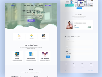 个人投资组合网页登陆页面(Personal Portfolio Web Landing Page)