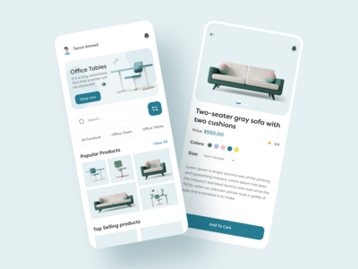 家具移动应用程序设计(Furniture Mobile App Design)