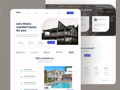 房地产 - 登陆页面(Real Estate - Landing page)