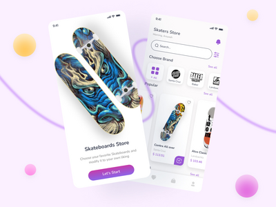 滑板商店应用(Skateboard Store App)