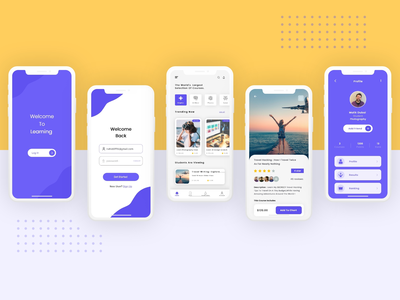 电子学习应用程序用户界面设计(E-Learning  App UI design)
