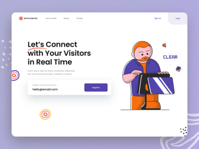 带有生活方式插图 V1.4 的登陆页面(Landing Page With Lifestyle Illustration V1.4)