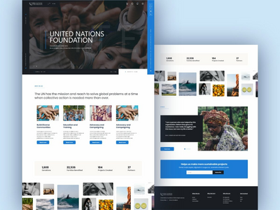 联合国网站重新设计 - Uplabs 挑战(UN Website Redesign - Uplabs Challenge)