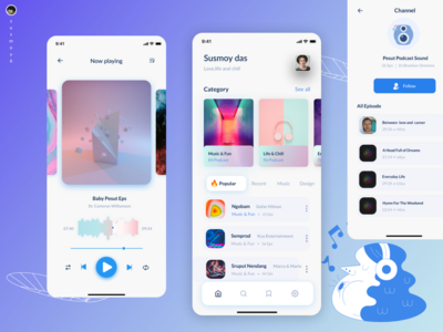 播客移动应用(podcast  mobile app)