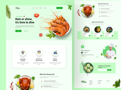 外卖登陆页面🍕(Food Delivery Landing Page 🍕)