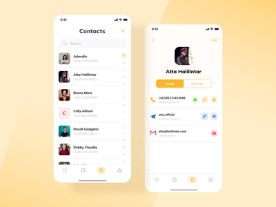 清洁通讯录应用程序(Clean Contact Book App)