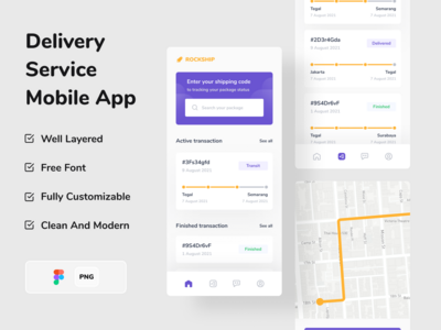 送货及送货服务流动应用程式(Delivery and Shipping Service Mobile App)