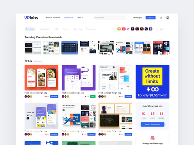 Uplabs 重新设计挑战(Uplabs Redesign Challenges)