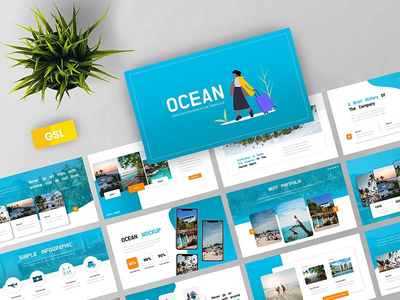 海洋 - 谷歌幻灯片演示模板(Ocean - Google Slides  Presentation Template)