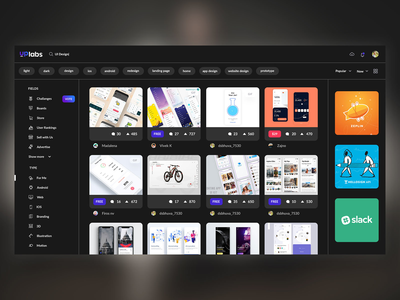Uplabs 主页重新设计(Uplabs Home Page Redesign)