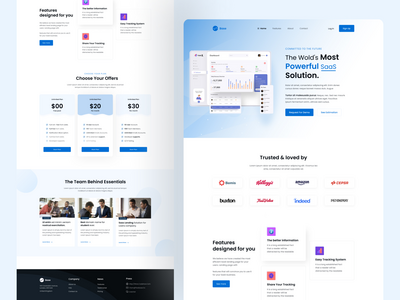 SaaS 登陆页面 - 基础(SaaS Landing Page - Base)