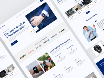 产品登陆页面-智能手表(Product Landing Page-Smartwatch)