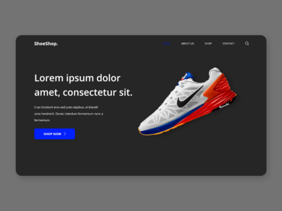 鞋店网页登陆页面(shoeshop web landing page)