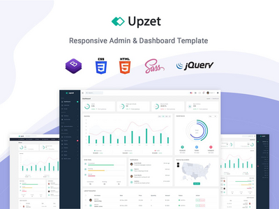 Upzet - 管理和仪表板模板(Upzet - Admin & Dashboard Template)