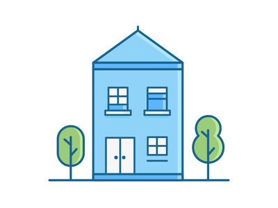 城市房屋插图(Urban House Illustrations)