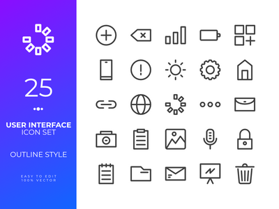 用户界面图标包(User Interface Icon pack)