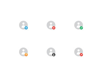 多个用户配置文件人图标集矢量隔离(Multiple user profile people icon set vector isolated)