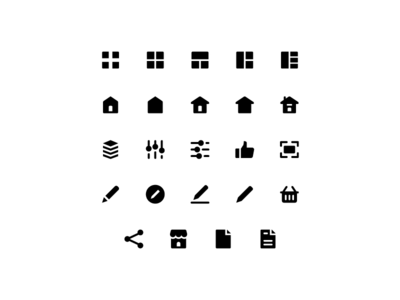 接口图标集矢量隔离(Interface Icon Set Vector Isolated)