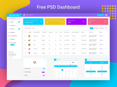 PSD 灯光仪表板设计(PSD Light Dashboard Design)