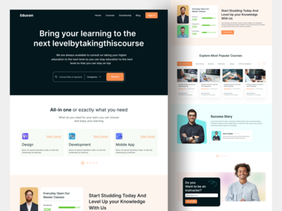 教育网站设计(Education website design)