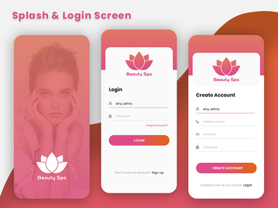 启动画面和登录屏幕(Splash & Login Screen)