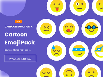 表情符号图标集 V2-表情符号集合(Emoji Icon Set V2 - Emojis Collection)