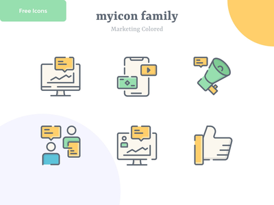 营销图标 v8 |麦康(Marketing Icon v8 | Myicon)