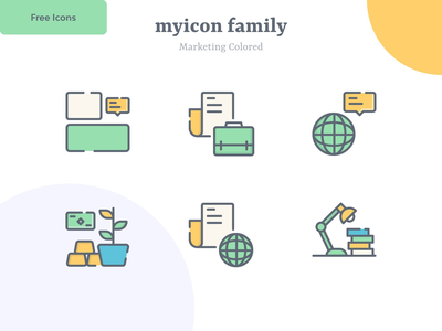 营销图标 v9 |麦康(Marketing Icon v9 | Myicon)