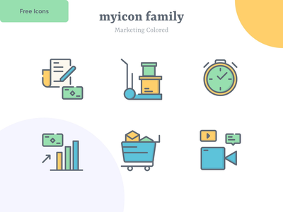 营销图标 v11 |麦康(Marketing Icon v11 | Myicon)