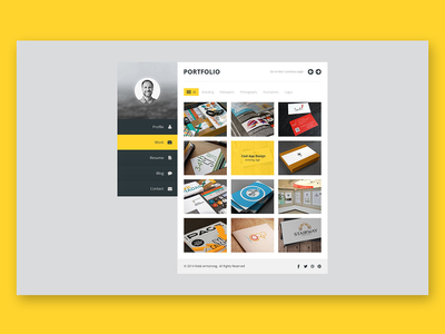 高级图层：HTML vCard 和简历模板(Premium Layers: HTML vCard & Resume Template)